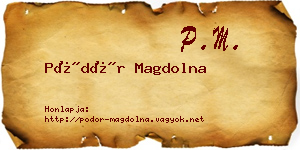 Pödör Magdolna névjegykártya
